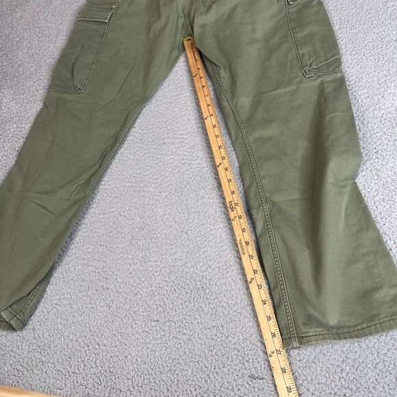 Levi Strauss Cargo Pant Men 38x30 Green Slim Straight Stretch Utility Streetwear - Picture 13 of 16